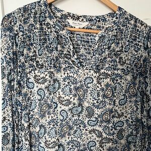 Women's Blue Paisley dress